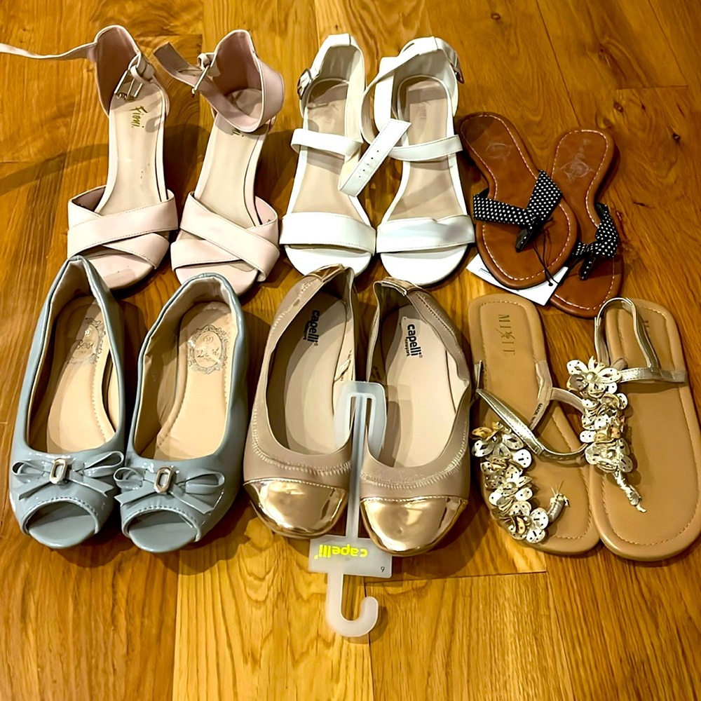 Size 6 Shoes Lot- 3 Brand New Pairs